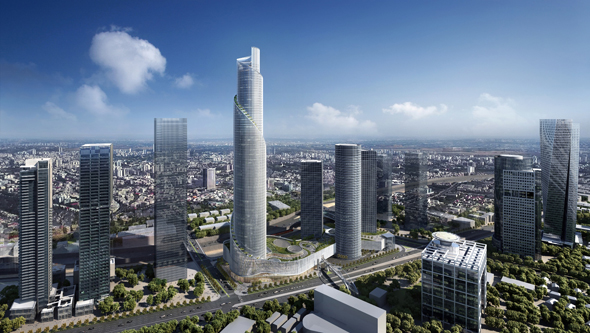 ה מגדל הרביעי של מרכז עזריאלי ב תל אביב מגדל הספירלה, הדמיה: KPF