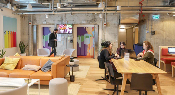 WeWork&#39;s Jerusalem location. Photo: Eyal Marilus