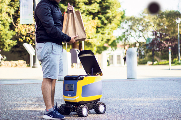 רובוט משלוחים של Kiwi, צילום: אתר החברה