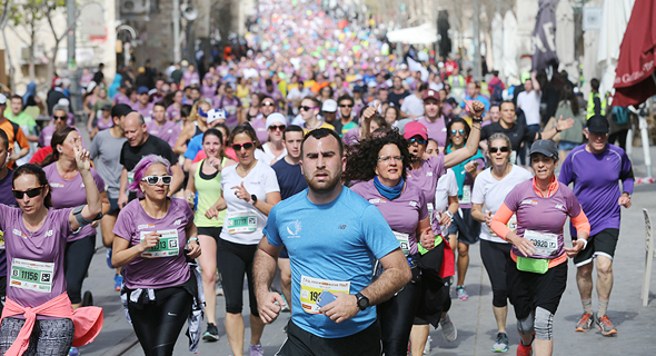 ריצת מרתון ירושלים במרץ. מצריכה טייפר של שלושה שבועות