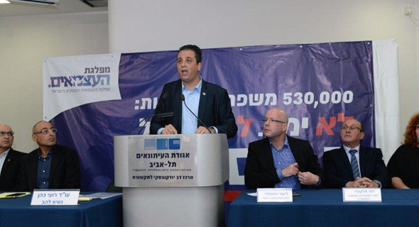 נשיא להב רועי כהן באירוע ההשקה של מפלגת העצמאים, צילום: טל קירשנבאום
