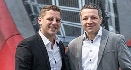 Enroute CEO Aviv Frenkel (left) and DB REgio's Chief Information Officer Andreas Hamprecht. Photo: B