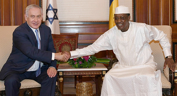 בנימין נתניהו נשיא צ'ד Idriss Deby, צילום: רויטרס