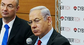 Prime Minister Benjamin Netanyahu at CyberTech. Photo: Raphael Kahan