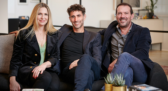 Qumra partner Sivan Shamri Dahan (left) and managing partners Boaz Dinte and Erez Shachar. Photo: David Garb