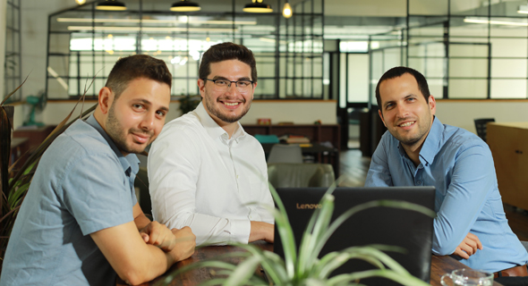 Axonius co-founders Avidor Bartov (left), Dean Sysman, and Ofri Shur. Photo: Avishai Finkelstein 