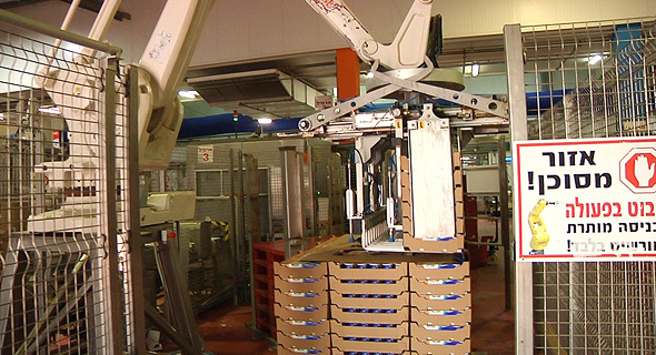 רובוט במפעל שטראוס, צילום: טל אזולאי
