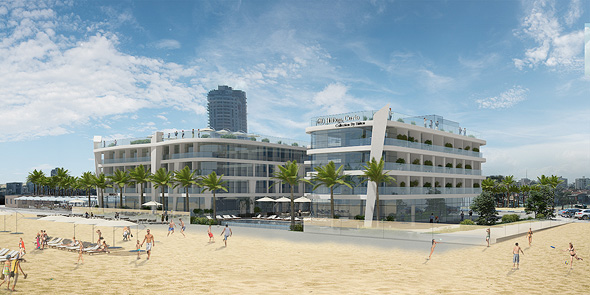 המלון על חוף הים באשדוד. השקעה של 90 מיליון שקל 