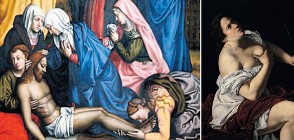 נשות AWA בעבודת שחזור. אפילו צוותי המוזיאונים לא ידעו על היצירות שאצלם; "יהודית והמשרתת שלה" (1615) של ארטמיזיה ג