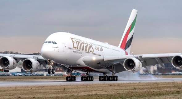 מטוס איירבוס A380 של אמירייטס. ביטלו את ההזמנות, צילום: Airbus