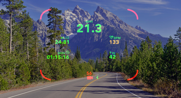 Everysight glasses' data. Photo: PR