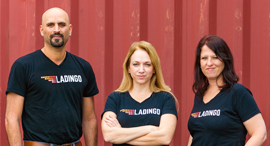 Ladingo co-founders Guy Levy, Hagar Valiano Rips (center), and Ruth Reiner. Photo: PR