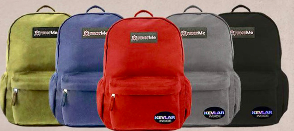 ArmorMe's backpacks. Photo: ArmorMe