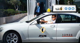 Gett taxi. Photo: Ronen Boidek