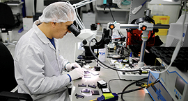 A Mellanox employee. Photo: Reuters