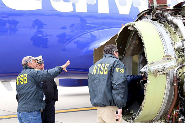 חוקרי ה-NTSB, מנהלת בטיחות התעבורה האמריקאית, צילום: NTSB