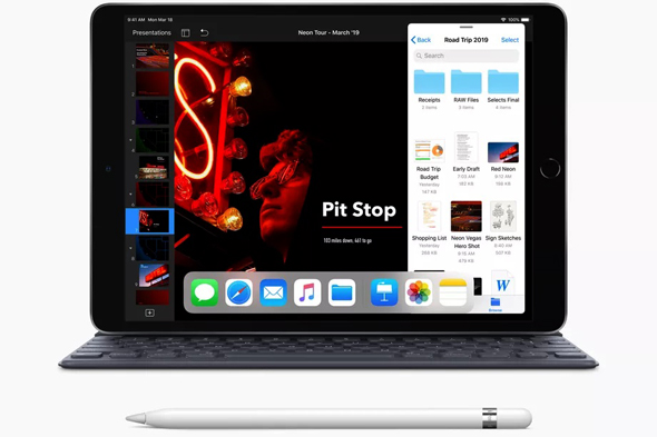 אייפד אייר משופר, עם מקלדת נתיקה וסטיילוס האפל פנסיל, צילום: Apple