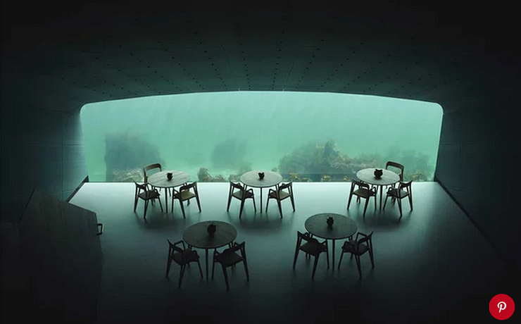 חלל המסעדה התת מימי