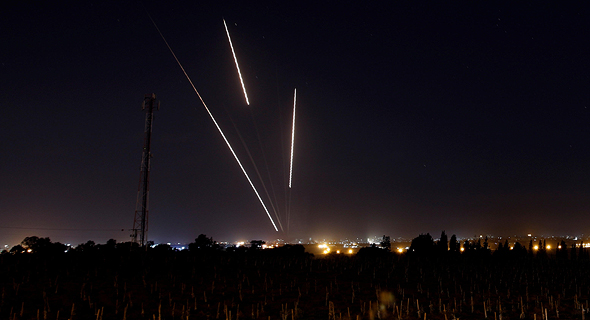 Iron Dome rocket interceptors in action. Photo: Reuters