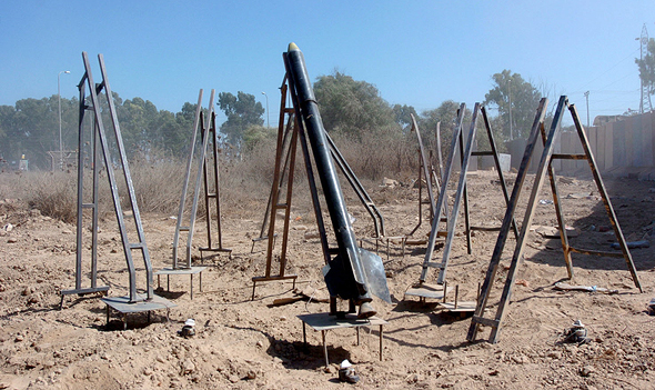 רקטות קסאם של חמאס על מסילות שיגור, צילום: Matanya CC BY-SA 2.0