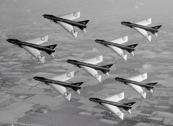 מטוסי לייטנינג בריטיים, צילום: Aerobaticteams