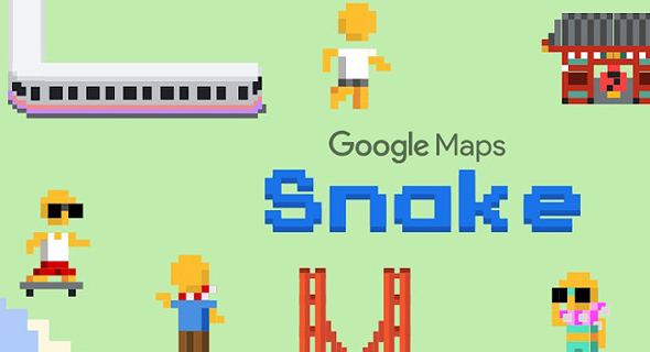 סנייק רכבות בגוגל Maps, google maps