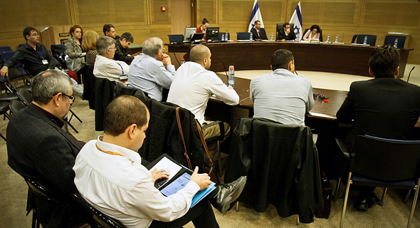 Lobbyists at the Knesset. Photo: Miki Alon