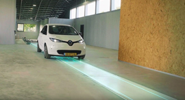 ElectReon's wireless electric road system. Photo: YouTube