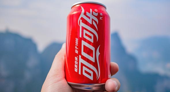 A Coca-Cola can in China. Photo: Sumeth anu/Shutterstock