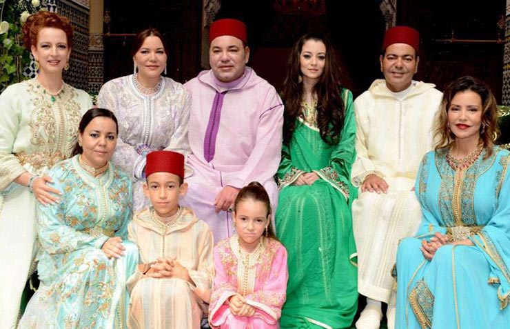 מלך מרוקו מוחמד השישי ומשפחתו