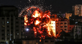 Attack in Gaza. Photo: AFP