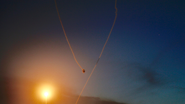 שיגור טילים בדרום, צילום: איי פי