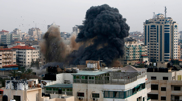 Israeli strikes in Gaza. Photo: AFP
