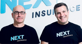 Next Insurance co-founders Alon Huri and Nissim Tapiro. Photo: Amit Shaal