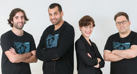 Bonobo's founders Ohad Hen (left), Idan Tsitiat, Efrat Rapoport, Barak Goldstein. Photo: Nitzan Gur