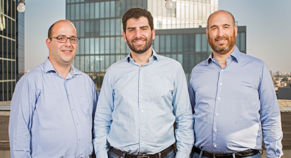 QEDIT’s founders Aviv Zohar (left), Jonathan Rouach, and Ruben Arnold. Photo: Ronen Goldman
