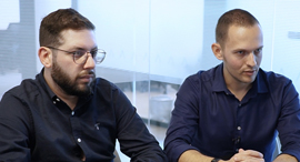 Arbitrip co-founders Orel Jossef (left) and Benny Yonovich. Photo: Tal Shachar