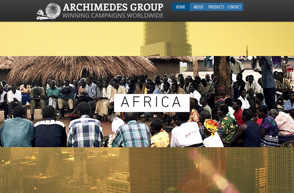 Archimedes Group's website (screenshot)