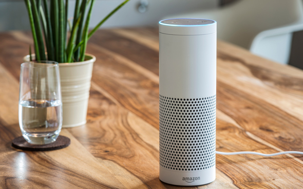 An Amazon smart speaker. Photo: Shutterstock