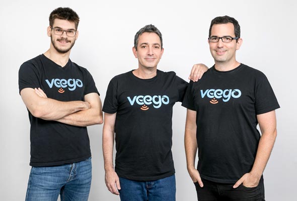 Veego founders Denis Sirov (left), Amir Kotler, Reffael Caspi. Photo: Veego