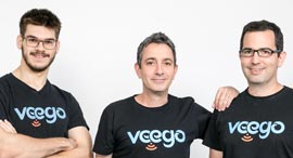 Veego founders Denis Sirov (left), Amir Kotler, Reffael Caspi. Photo: Veego