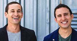 Hunters. AI co-founders Tomer Kazaz (left) and Uri May. Photo: Nicky Trok