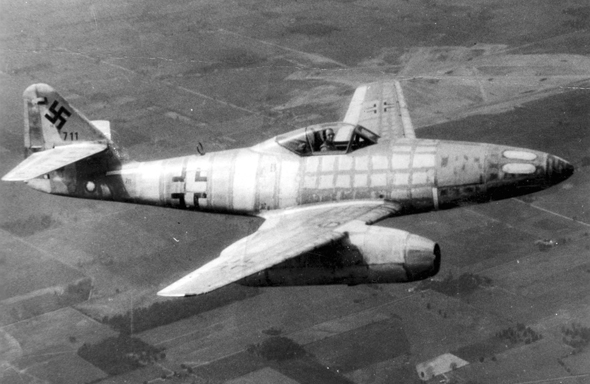 מסרשמיט 262, מטוס הקרב הסילוני של גרמניה הנאצית, צילום: USAF