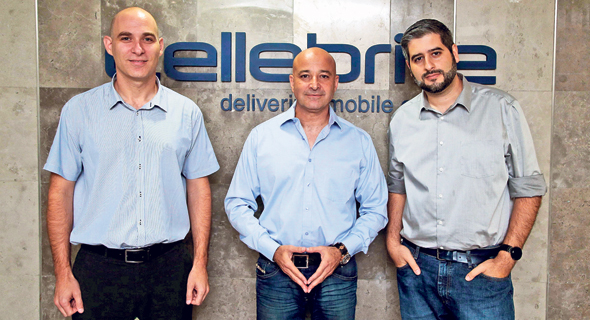 Cellebrite's Leeor Ben-Peretz (left), Yossi Carmil, and Shahar Tal. Photo: Yariv Katz