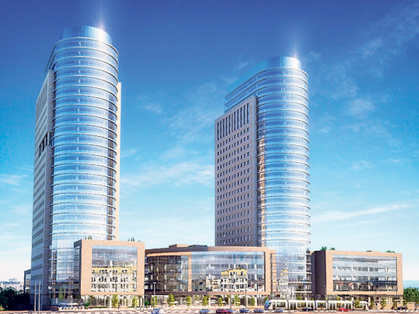הדמיית המגדלים. יתנשאו ל־21 קומות, הדמייה: syl - יגאל לוי אדריכלים