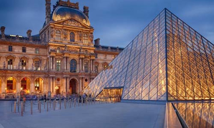 מקום 1. מוזיאון הלובר בפריז , צילום: גטי אימג