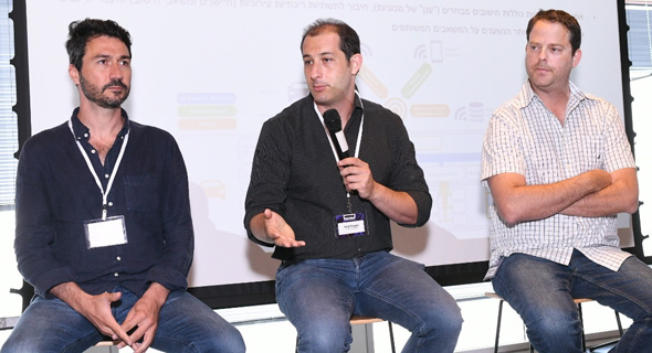 From right: Amihay Gornik, Asaf Gornik an Roy Shmuel. Photo: Israel Hadari 