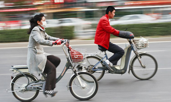 אופניים חשמליים בסין, צילום: שאטרסטוק