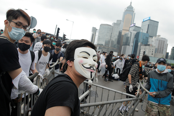 מחאה בהונג קונג, צילום: רויטרס 