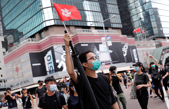 מחאה אזרחית בהונג קונג , צילום: רויטרס 